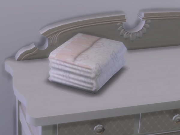 Sims 4 — Baby's First Christmas Folded Blankets by seimar8 — Folded blankets to keep close by in case they are needed.