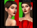 Sims 4 — SIMPHORIA 02 Christmas by Simphoria_ — Fantasy makeup / Snowflakes 3 Swatches Find in Blush category