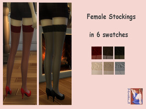 Sims 4 — Ws Stockings Vintage by watersim44 — Created female stockings. In 6 swatches Teen, YA, Adult, Elder Athletic,