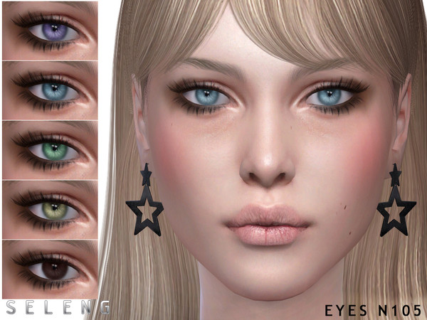 Sims 4 — Eyes N105 by Seleng — 17 colours Custom Thumbnail HQ mod compatible The picture was taken with HQ Mod