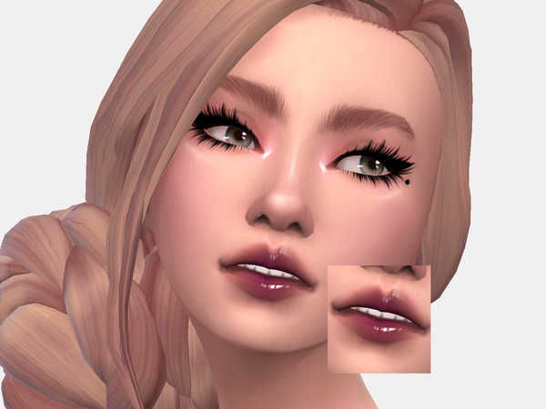 Sims 4 — Greer Lipgloss by Sagittariah — base game compatible 5 swatch properly tagged enabled for all occults disabled