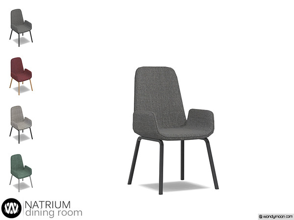Sims 4 — Natrium Dining Chair by wondymoon — - Natrium Dining Room - Dining Chair - Wondymoon|TSR - Creations'2020
