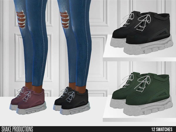 Sims 4 — ShakeProductions 589 - Sneakers by ShakeProductions — Sneakers New Mesh All LODs Mesh by me 12 Swatches Credits;