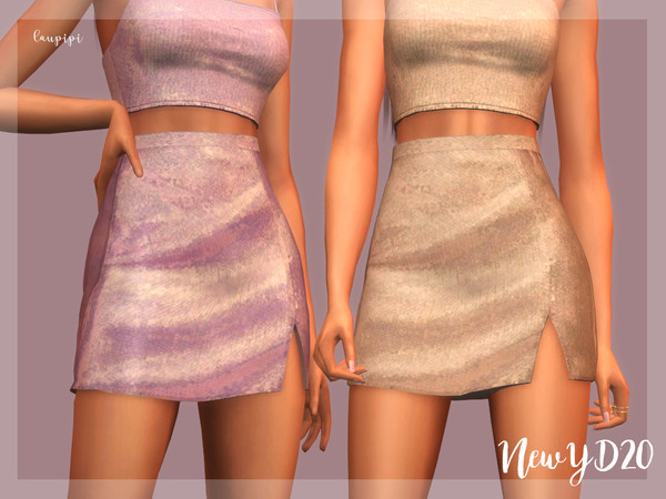 Sims 4 — New Year Skirt - BT381 by laupipi2 — Sequin skirt with small side slit! Enjoy :) Custom mesh, all LODs Base game