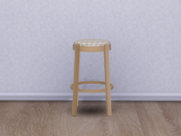 Sims 4 — Winter Breeze Bar Stool by seimar8 — A modern and contemporary bar stool. A cream diamond leather seating with