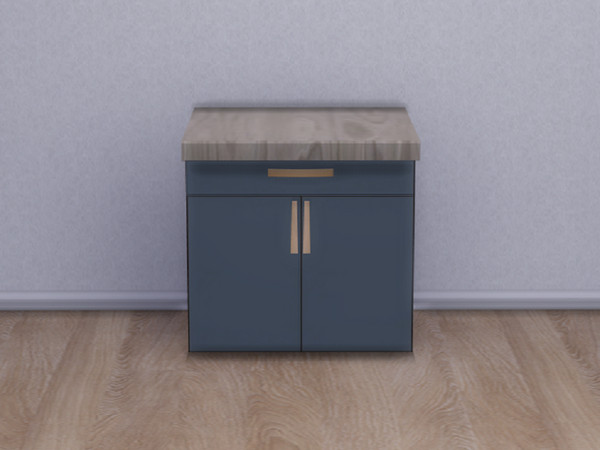 Sims 4 — Winter Breeze Kitchen Island Counter by seimar8 — A modern and contemporary kitchen island counter; it comes