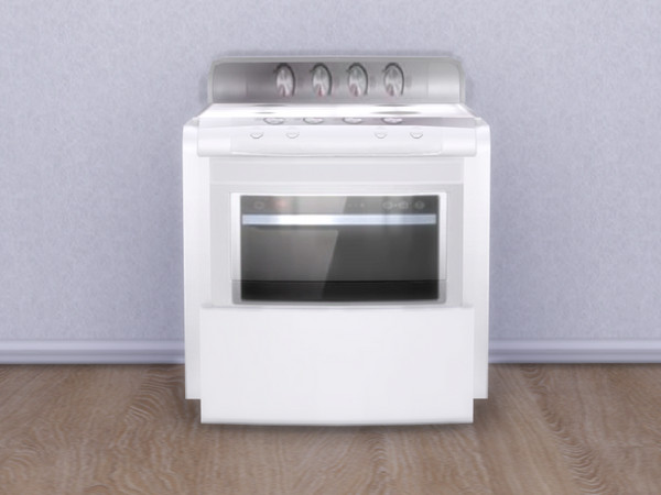 Sims 4 — Winter Breeze White Oven by seimar8 — A modern and sleek designed white oven to go with my Winter Breeze set.