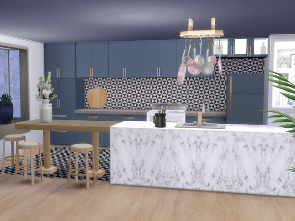 Sims 4 — Winter Breeze Kitchen Set. by seimar8 — Please find 15 creations/recolours that make up my Winter Breeze Set. A