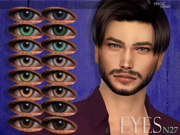 Sims 4 — [MH] Eyes N27 by MagicHand — --18 available colors-- --Compatible with HQ settings-- --CAS thumbnail-- Enjoy!
