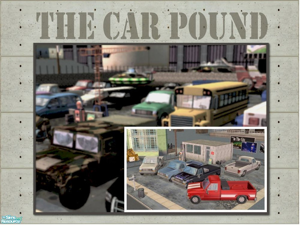 Sims 2 — Decorative Truck by Cyclonesue — Look busy when you're not by keeping an undrivable truck on your driveay! Four