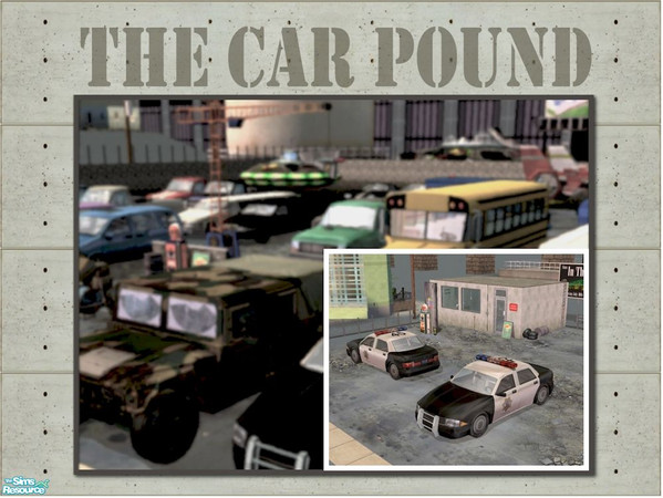 Sims 2 — Decorative Police Car by Cyclonesue — Criminals are at liberty! This cop car cannot be driven and so won't catch