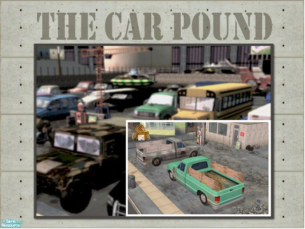 Sims 2 — Decorative Gardener's Truck by Cyclonesue — This gardening truck can't be driven, but at least it will irritate