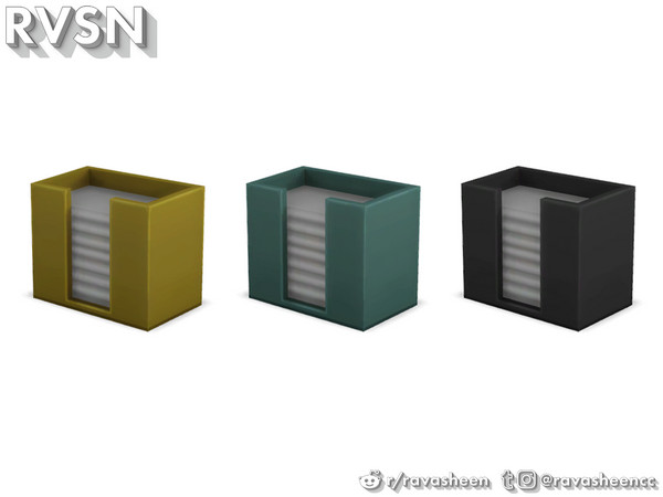 Sims 4 — Enjoy The Lentil Things Napkin Holder by RAVASHEEN — Decorative napkin holder.