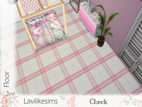 Sims 4 — Check by lavilikesims — A checkered floor