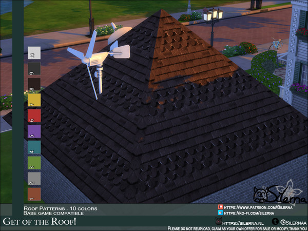 Sims 4 — Get off the Roof by Silerna — Translated from 'Kom van Dat Dak af' which is a Dutch song :). The package file is
