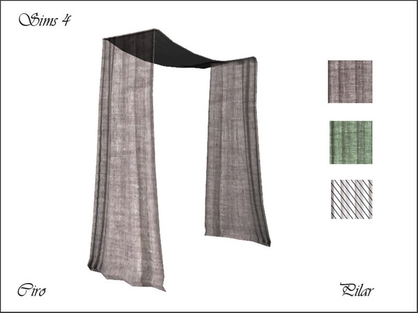 Sims 4 — Ciro Curtain by Pilar — Ciro Curtain.