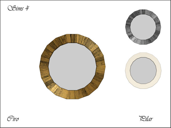 Sims 4 —  Ciro Mirror by Pilar —  Ciro Mirror.