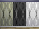 Sims 4 — Roob's Vertical Waves Wallpaper by Rubriel — Modern wallpaper in 12 colour variations with modest skirting and
