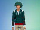 Sims 4 — Izuku Midoriya (DEKU) Hoodie Recolor by Explosion_Boi — Based off the official merch for Izuku Midoriya (DEKU)