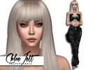 Sims 4 — Chloe Jett by deathfr1enss — Go to the tab "Required" to download the CC needed. No sliders used.