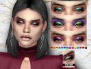 Sims 4 — EXTRA QUEEN EYESHADOW by furoxia — A very colorful eyeshadow for every moment, just for you!