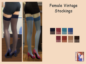 Sims 4 — ws Female Stockings Vintage Part B by watersim44 — Created female stockings. In 8 swatches YA to Elder Everyday,