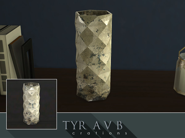 Sims 4 — Mercury Glass Vase 01 by TyrAVB — This vase with timeless and nowadays again very popular decorative mercury