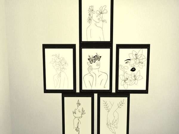 Sims 4 — Be-A-Barbie Outline Art by BeABarbie — Wall poster made for thesims4.