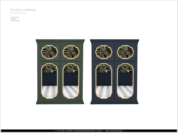 Sims 4 — [Grande hallway] - wardrobe SW by Severinka_ — Wardrobe for the SHORT WLLS From the set 'Grande hallway' Build /
