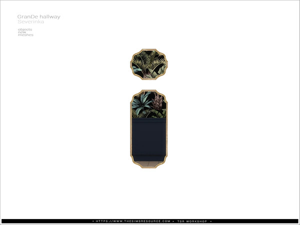 Sims 4 — [Grande hallway] - mirror SW by Severinka_ — Mirrors for the SHORT WLLS From the set 'Grande hallway' Build /