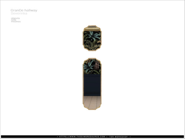 Sims 4 — [Grande hallway] - mirror MW by Severinka_ — Mirrors for the MIDDLE WLLS From the set 'Grande hallway' Build /