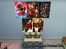 Sims 4 — Kakegurui Anime Posters Set - REQUIRES MESH by PhoenixTsukino — Set of posters featuring the anime 'Kakegurui'.