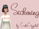 Sims 4 — Sickening T-Shirt by CuteCryptid — cc based off of an irl t-shirt made by Creepy Gals