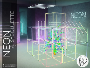 Sims 4 — Patreon Early Release - Neon set by Syboubou — This is a very modular set with neon tubes to put in various