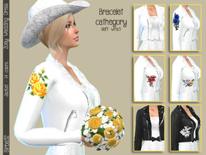 Sims 4 — Zoey Roses Jacket - Accessory by Birba32 — You can wear this jacket on the most of your outfit ... and why not