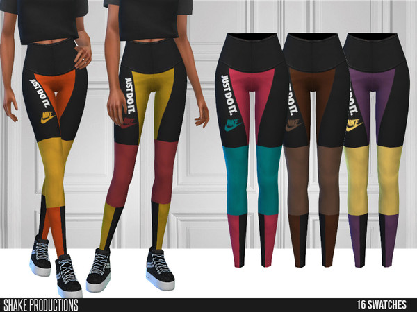 Sims 4 — ShakeProductions 608 - Pants by ShakeProductions — Bottoms/Skin Tight Leggings Handpainted 16 Colors