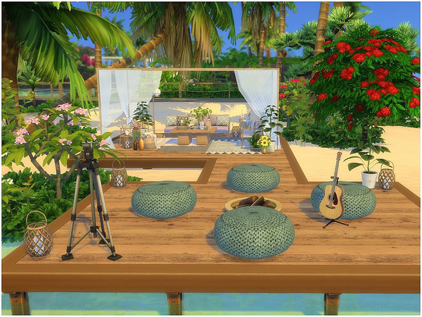 Sims 4 — Sugar Summer by lotsbymanal — A modern relaxing area.. 