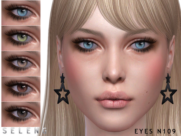 Sims 4 — Eyes N109 by Seleng — 15 colours Custom Thumbnail Face paint section HQ mod compatible The picture was taken