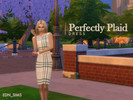 Sims 4 — PERFECTLY PLAID Dress by EDN_SIMS — This is a recolour of a dress from The Sims 4 base game. I took a