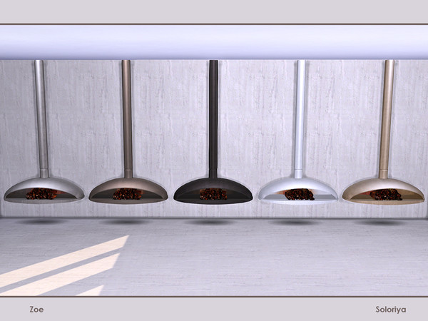 Sims 4 — Zoe. Decorative Fireplace by soloriya — Decorative fireplace. Part of Zoe set. 5 color variations. Category: