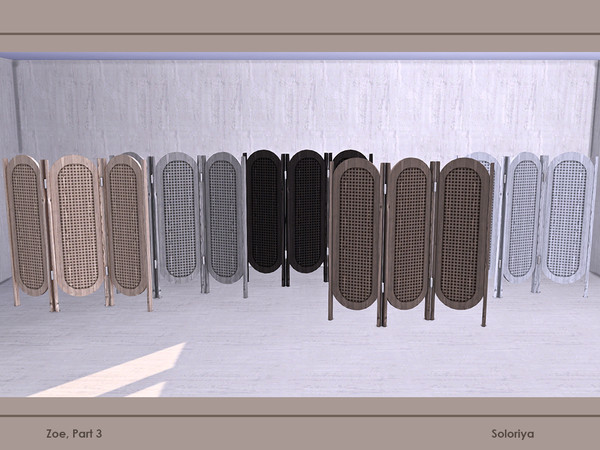 Sims 4 — Zoe, part 3. Divider by soloriya — Wooden divider. Part of Zoe Part 3 set. 5 color variations. Category: