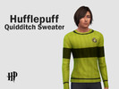 Sims 4 — Hufflepuff Quidditch Sweater by Livvy1811 — Hogwarts house Hufflepuff quidditch sweater. Inspired by Harry