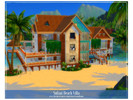 Sims 4 — Sulani Beach Villa by Carmelloooo — Lot: 50x50 Value: 369 872 Lot type: Villa House contains: - 4 bedroom - 4