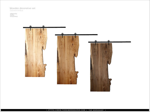 Sims 4 — [WoodenDecor] - barn door decor left MW by Severinka_ — Decorative barn door left (MIDDLE WALLS), Can be used
