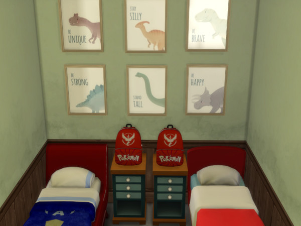 Sims 4 — Dino Kid Art by GamerDoll23 — 6 different pieces of art for any kids room