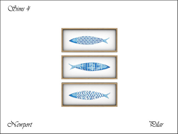 Sims 4 — Newport 3Paintings by Pilar — Pilar Newport 3Paintings