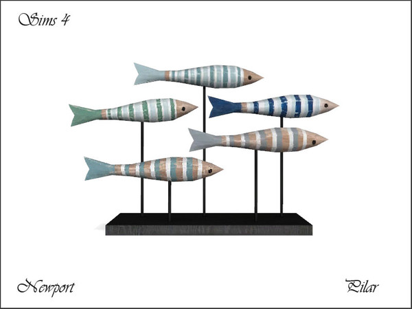 Sims 4 — Newport Sculpture by Pilar — Pilar Newport Sculpture
