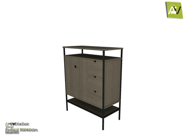 Sims 4 — Zwolle Chest Of Drawers by ArtVitalex — - Zwolle Chest Of Drawers - ArtVitalex@TSR, Jan 2021
