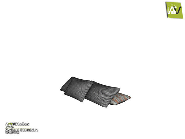 Sims 4 — Zwolle Bed Pillows by ArtVitalex — - Zwolle Bed Pillows - ArtVitalex@TSR, Jan 2021