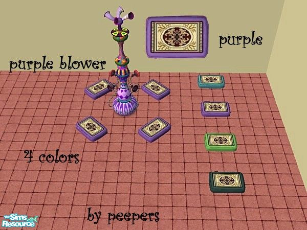 Sims 2 — leslie_designs on purple pad11226  by peepers42 — different colors with design on pads that go with the bubble